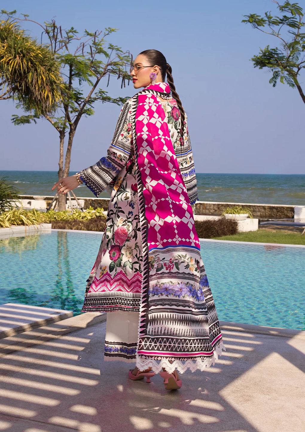 Elaf Premium | Prints Collection 2024 | EOP-06A AMARI MUSE - Pakistani Designer Dress - by Elaf Premium | Type: Formal - 100% Original at Saira Sultan