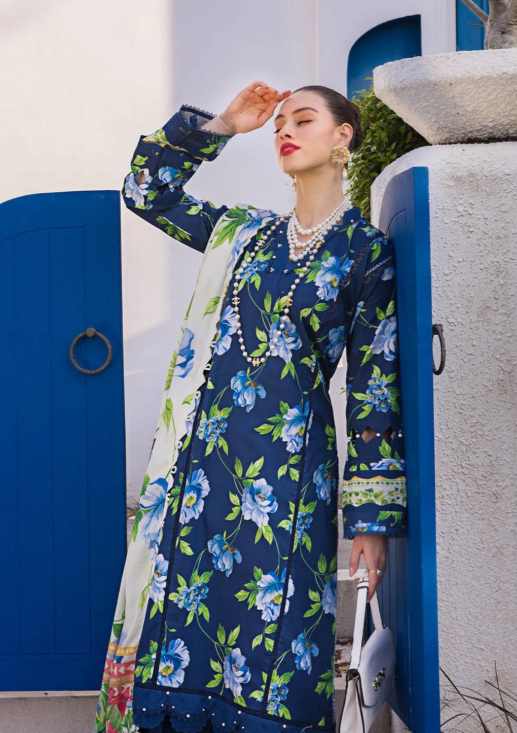Elaf Premium | Prints Collection 2024 | EOP-05B RUNE MAVIS - Pakistani Designer Dress - by Elaf Premium | Type: Formal - 100% Original at Saira Sultan