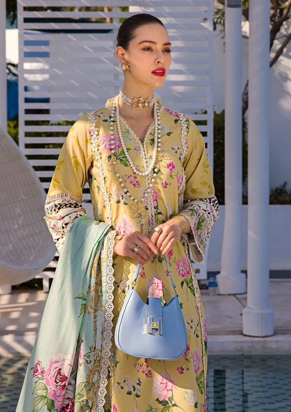 Elaf Premium | Prints Collection 2024 | EOP-02B HUAHIN CHIC - Pakistani Designer Dress - by Elaf Premium | Type: Formal - 100% Original at Saira Sultan