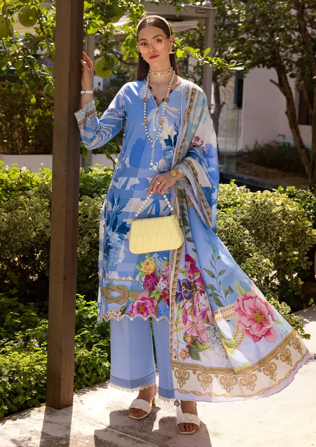Elaf Premium | Prints Collection 2024 | EOP-01B DARIS - Pakistani Designer Dress - by Elaf Premium | Type: Formal - 100% Original at Saira Sultan