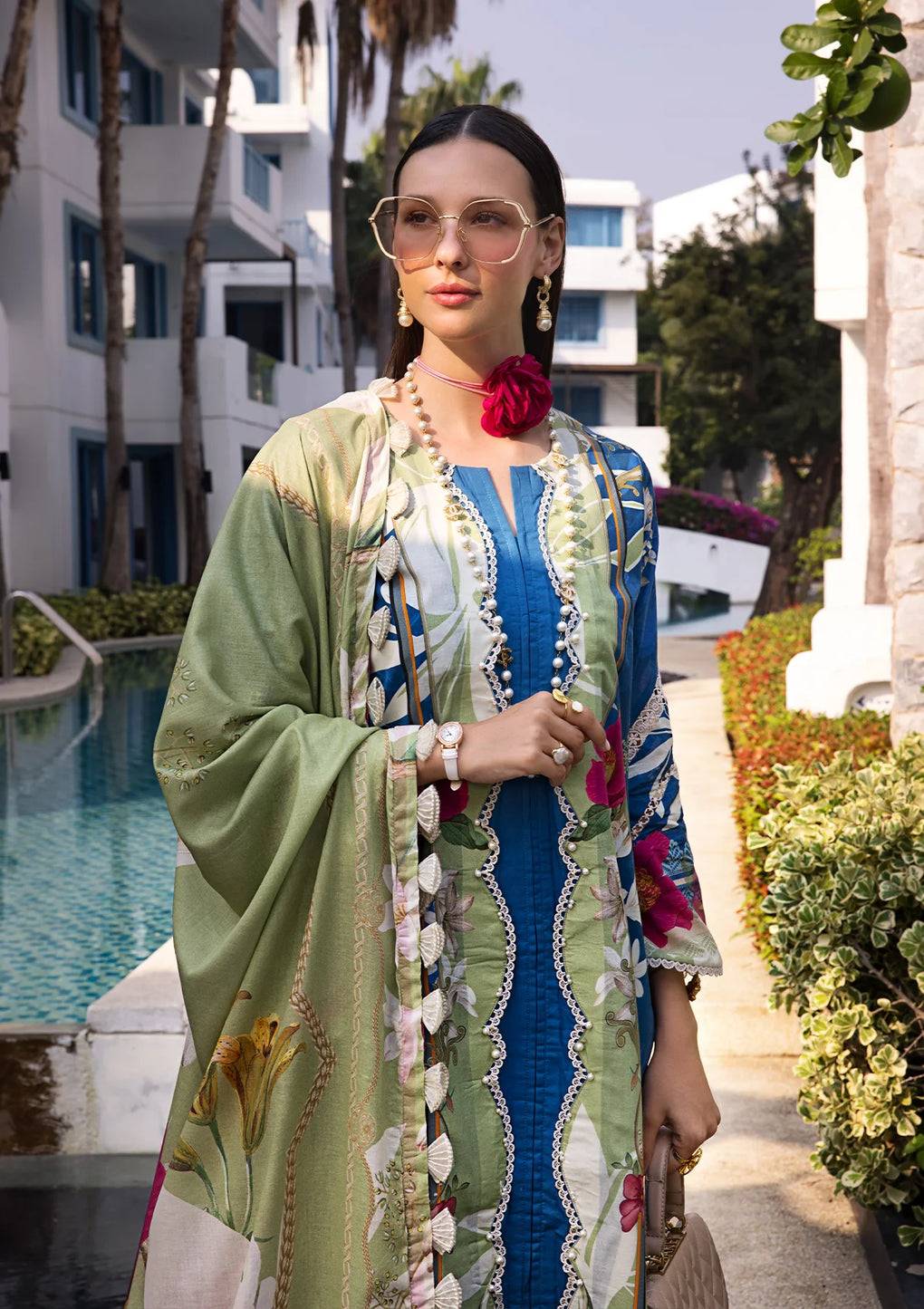 Elaf Premium | Prints Collection 2024 | EOP-08B WHIMSY TOSCANA - Pakistani Designer Dress - by Elaf Premium | Type: Formal - 100% Original at Saira Sultan