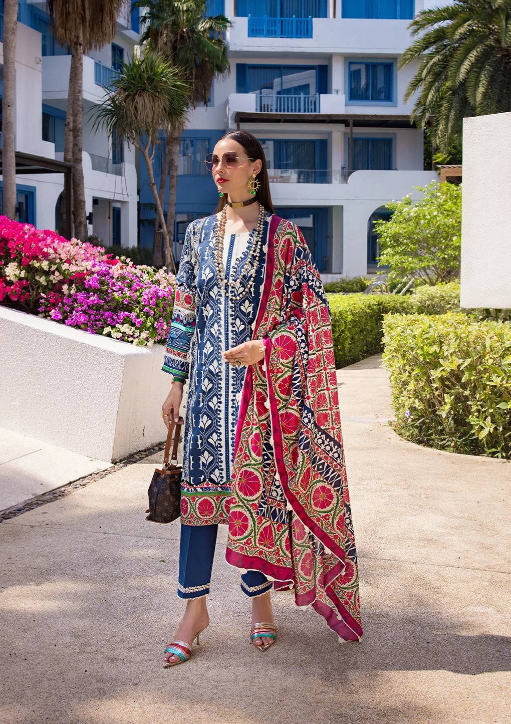 Elaf Premium | Prints Collection 2024 | EOP-07B ELNAZ - Pakistani Designer Dress - by Elaf Premium | Type: Formal - 100% Original at Saira Sultan