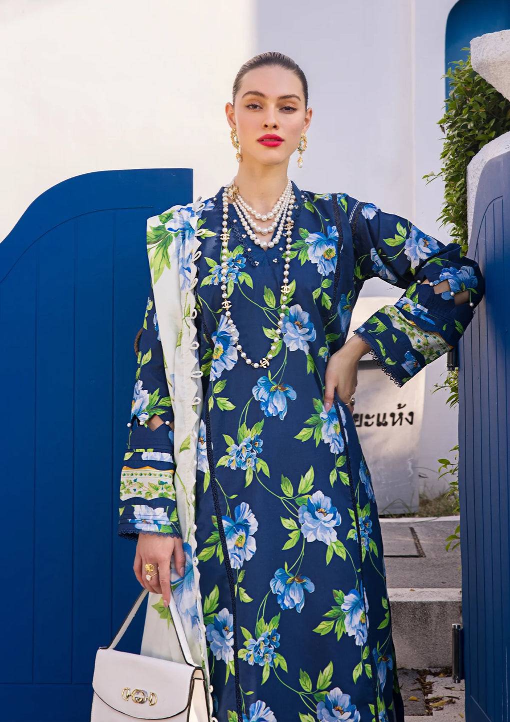 Elaf Premium | Prints Collection 2024 | EOP-05B RUNE MAVIS - Pakistani Designer Dress - by Elaf Premium | Type: Formal - 100% Original at Saira Sultan