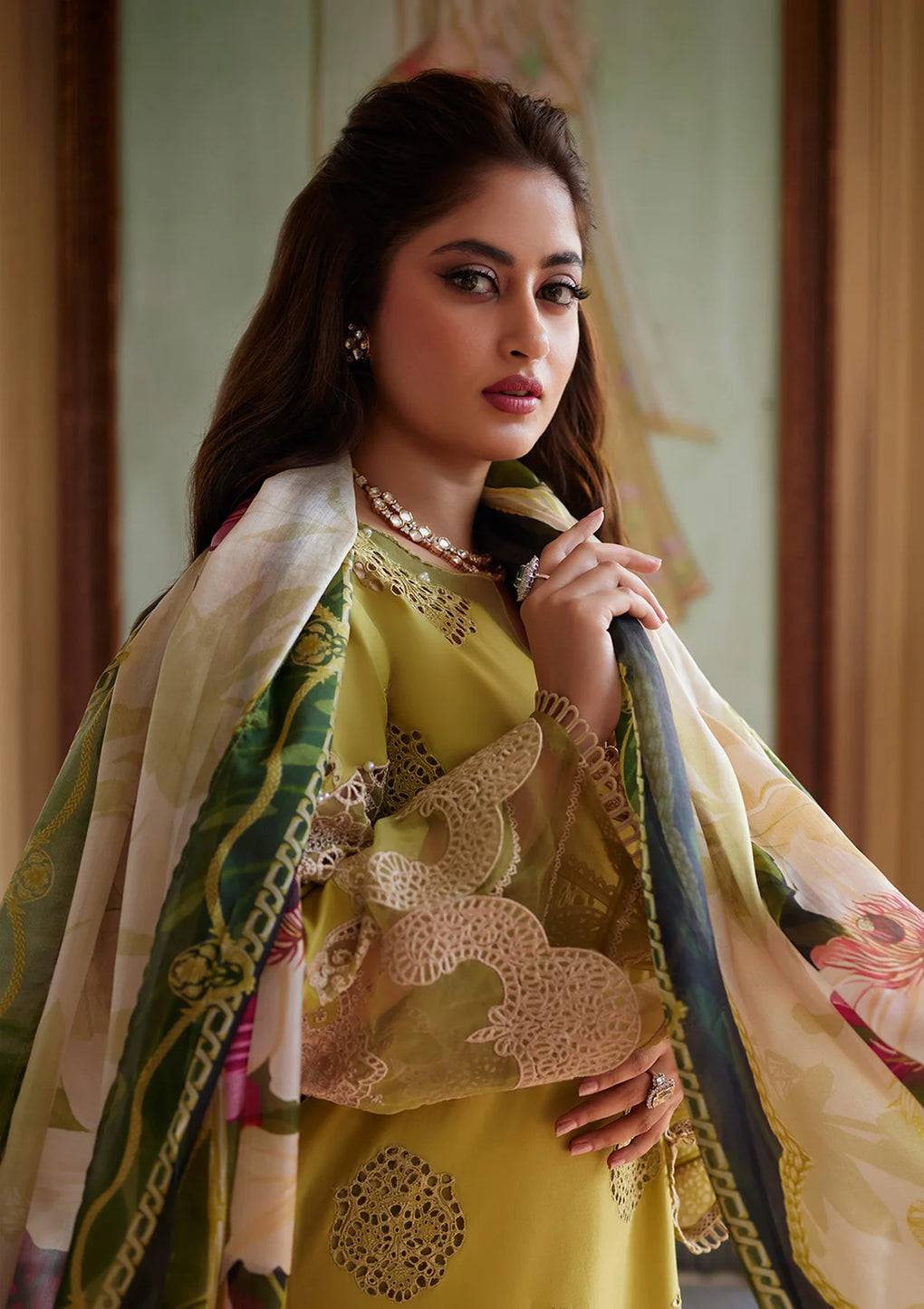 Elaf Premium | Eid Edit 2024 | ELE-05 MEENAH - Pakistani Designer Dress - by Elaf Premium | Type: Luxury - 100% Original at Saira Sultan