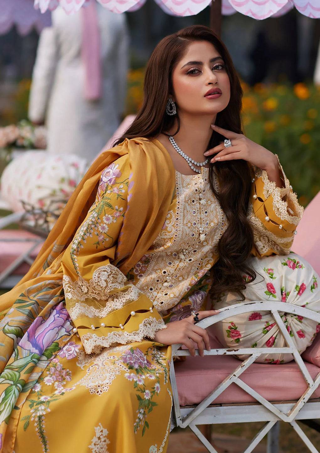 Elaf Premium | Eid Edit 2024 | ELE-12A SONA - Pakistani Designer Dress - by Elaf Premium | Type: Luxury - 100% Original at Saira Sultan