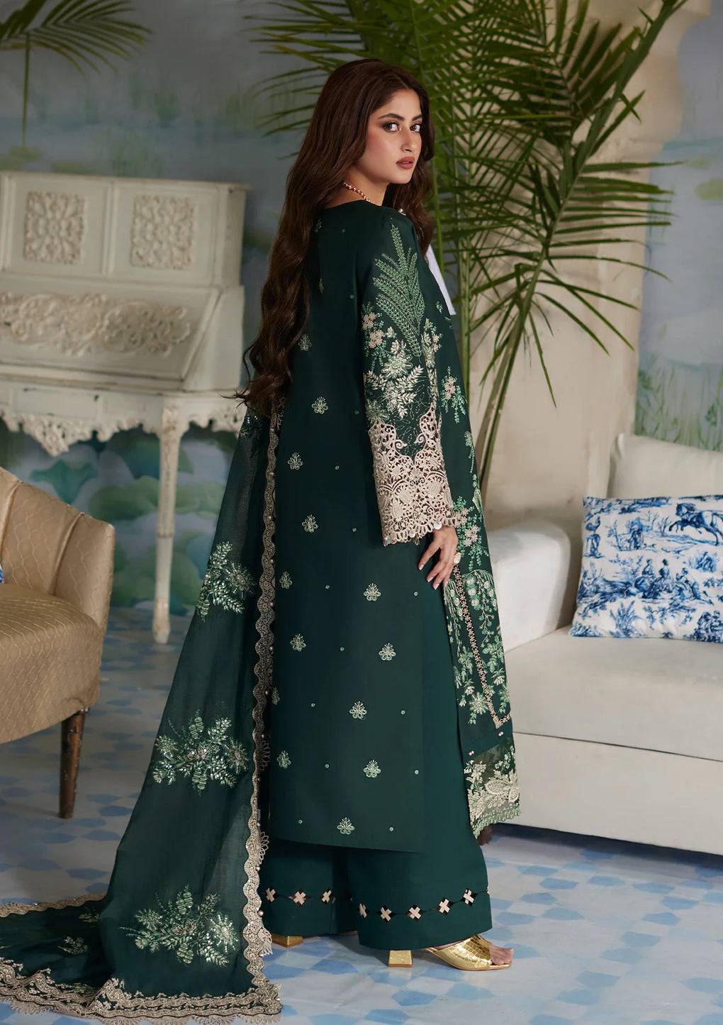 Elaf Premium | Eid Edit 2024 | ELE-07 ZARIA - Pakistani Designer Dress - by Elaf Premium | Type: Luxury - 100% Original at Saira Sultan
