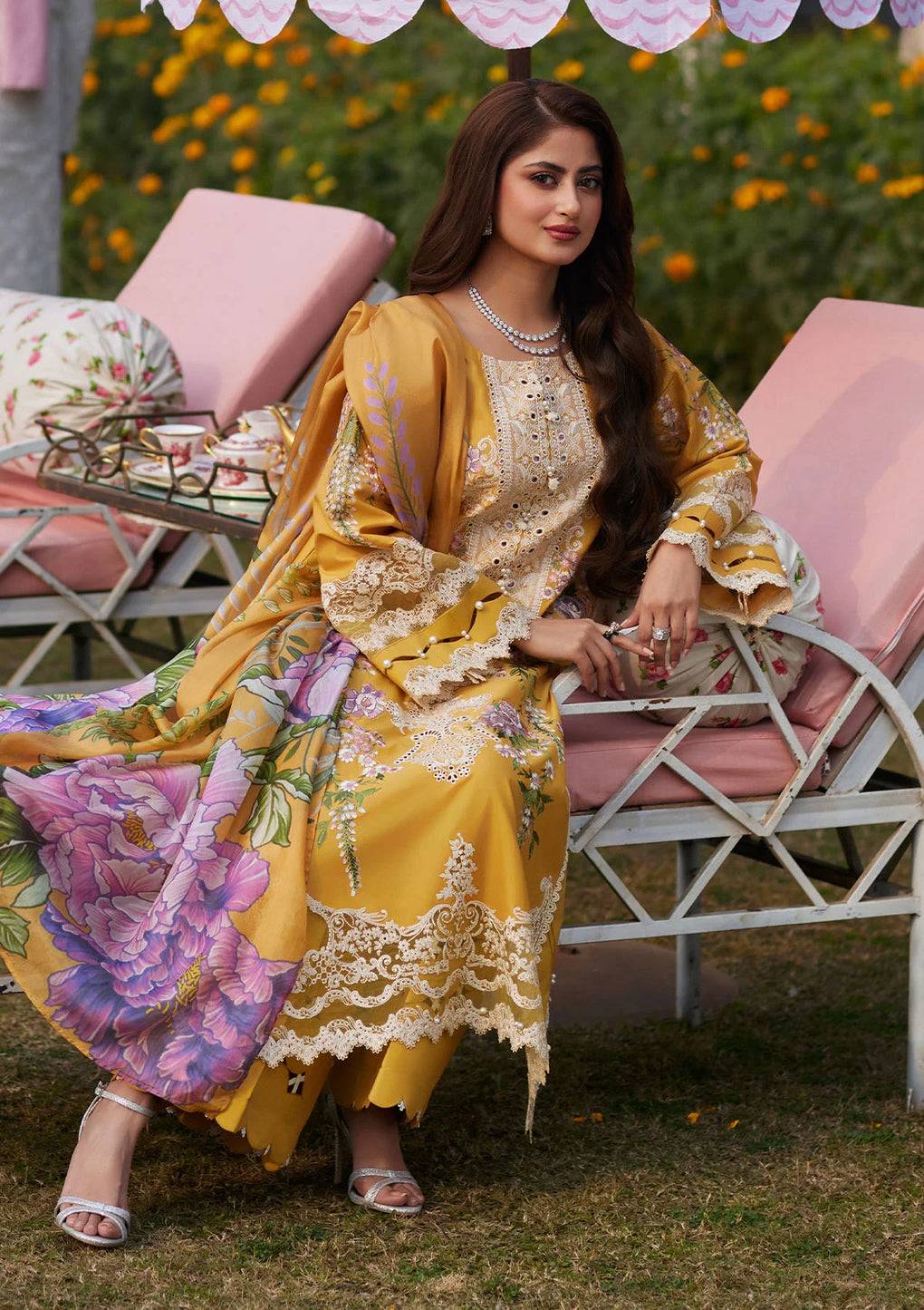 Elaf Premium | Eid Edit 2024 | ELE-12A SONA - Pakistani Designer Dress - by Elaf Premium | Type: Luxury - 100% Original at Saira Sultan