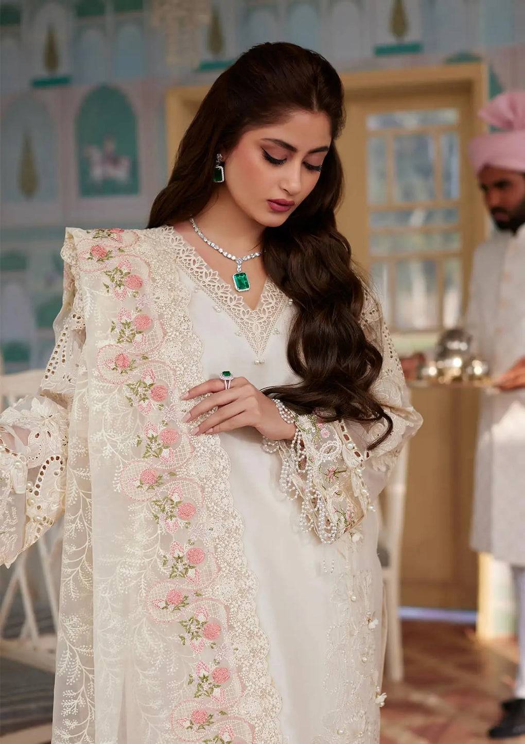 Elaf Premium | Eid Edit 2024 | ELE-01A MOTIA - Pakistani Designer Dress - by Elaf Premium | Type: Luxury - 100% Original at Saira Sultan