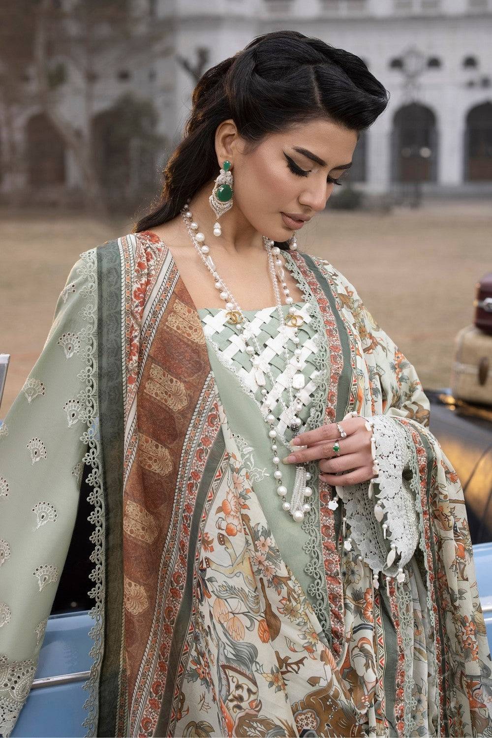Ittehad | Embroidered Lawn | I-16 - Pakistani Designer Dress - by Ittehad | Type: Luxury - 100% Original at Saira Sultan