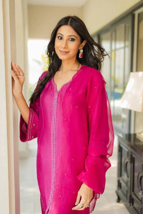 Jeem | Luxury Pret | ELSA PINK - Pakistani Designer Dress - by Jeem | Type: Luxury - 100% Original at Saira Sultan