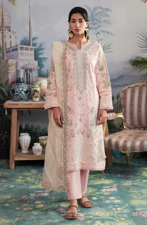 Emaan Adeel | Ayra Luxury Lawn 24 | AR-01 - Pakistani Designer Dress - by Emaan Adeel | Type: Luxury - 100% Original at Saira Sultan