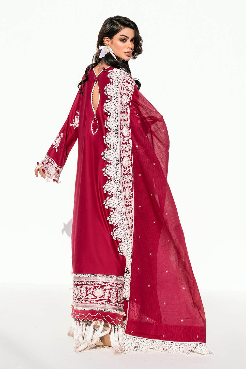Gul Ahmed | Gul Nilofer 25 | DN-42040 S Redish Pink Lawn