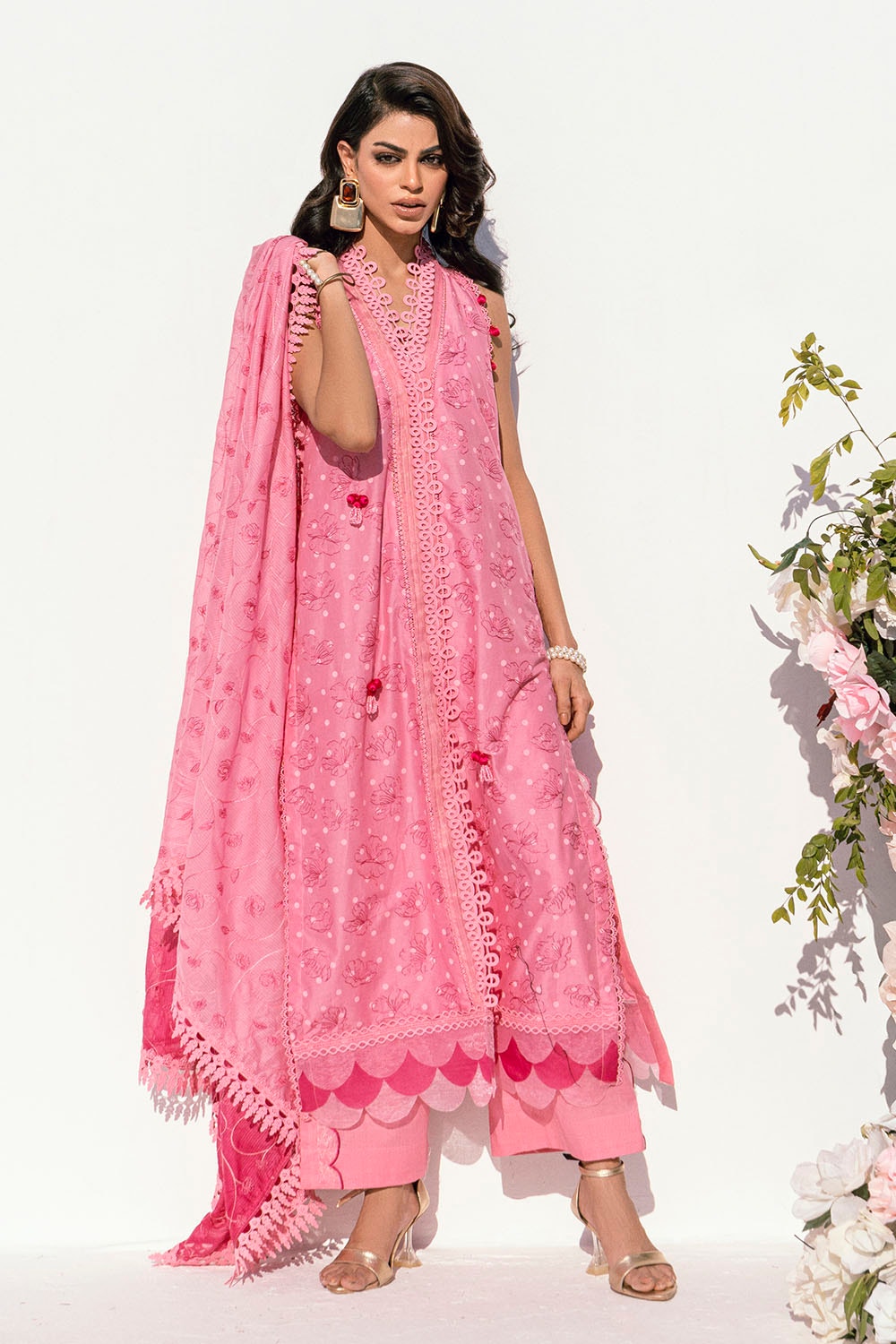 Gul Ahmed | Gul Nilofer 25 | DN-42051 XS Rose Pink Lawn