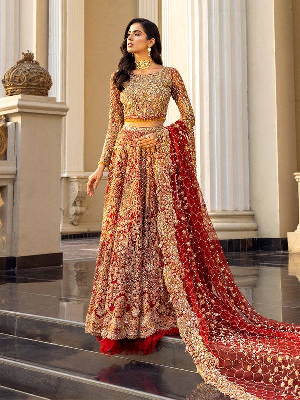 Epoque | Reverie Bridals | Ecarlate - Pakistani Designer Dress - by Epoque | Type: Bridal - 100% Original at Saira Sultan