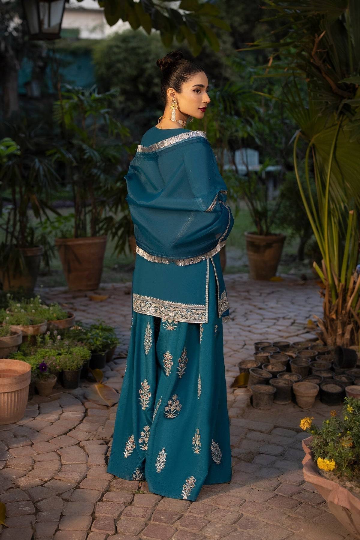 Erum Khan | Shahzeen Eid Collection | TWILIGHT - Pakistani Designer Dress - by Erum Khan | Type: Formal - 100% Original at Saira Sultan