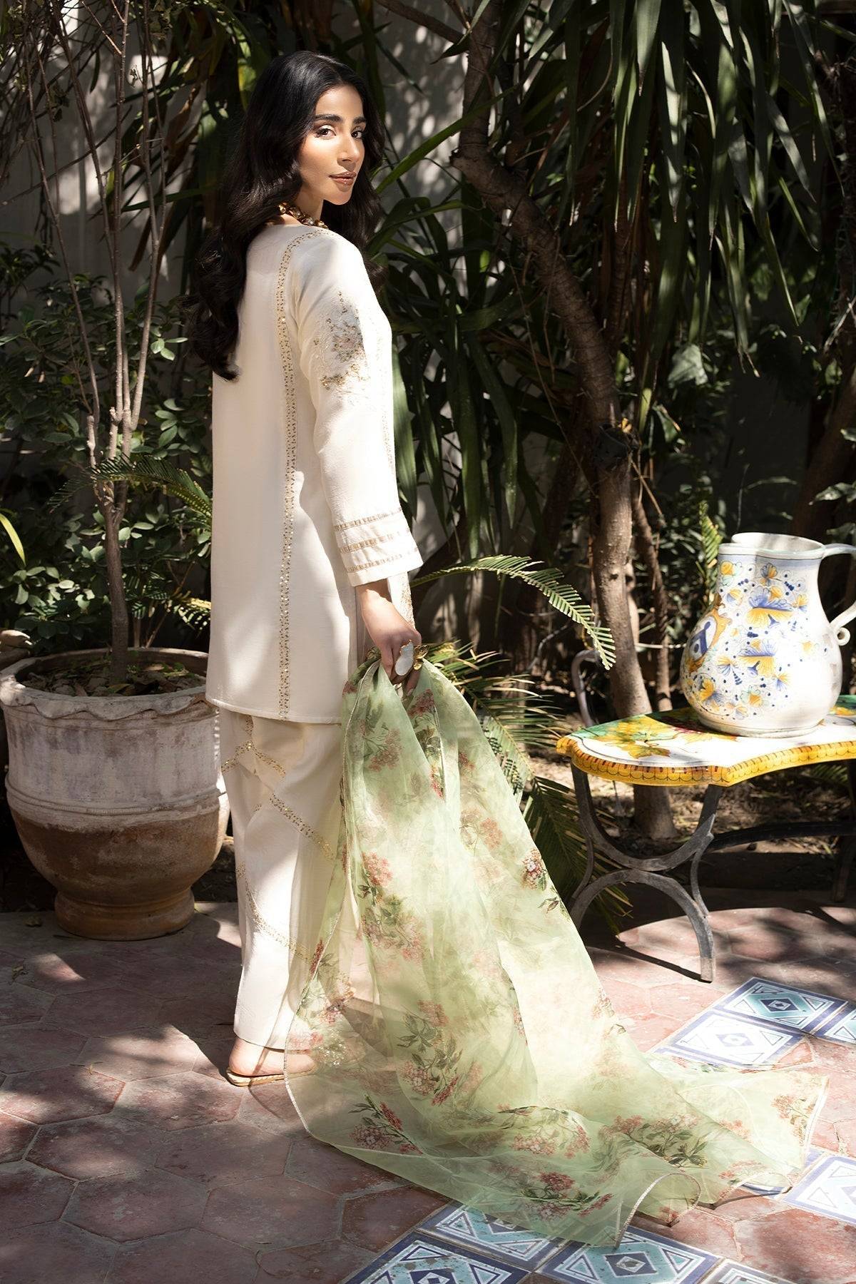Erum Khan | Shahzeen Eid Collection | SWAN - Pakistani Designer Dress - by Erum Khan | Type: Formal - 100% Original at Saira Sultan