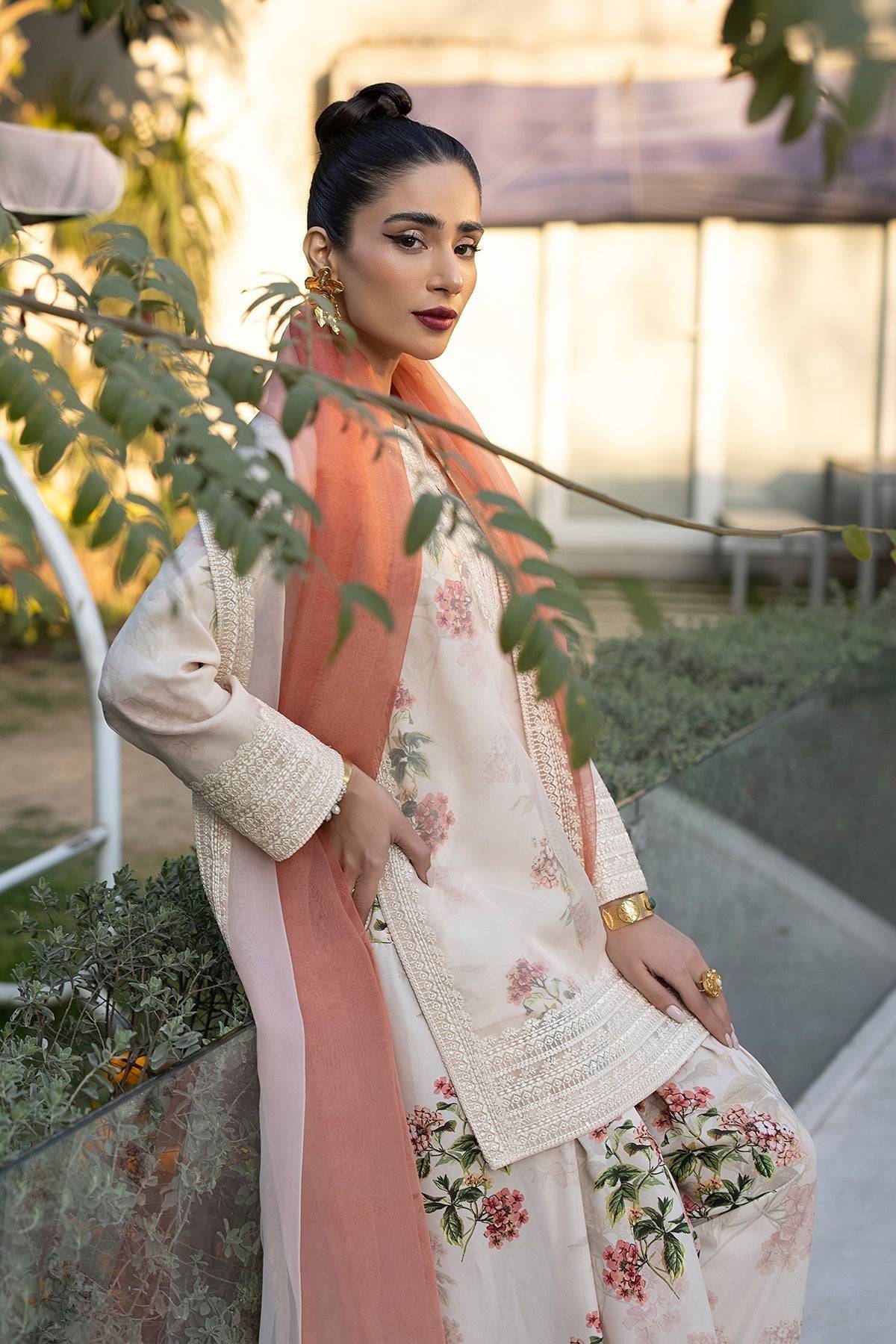 Erum Khan | Shahzeen Eid Collection | FLAMINGO - Pakistani Designer Dress - by Erum Khan | Type: Formal - 100% Original at Saira Sultan