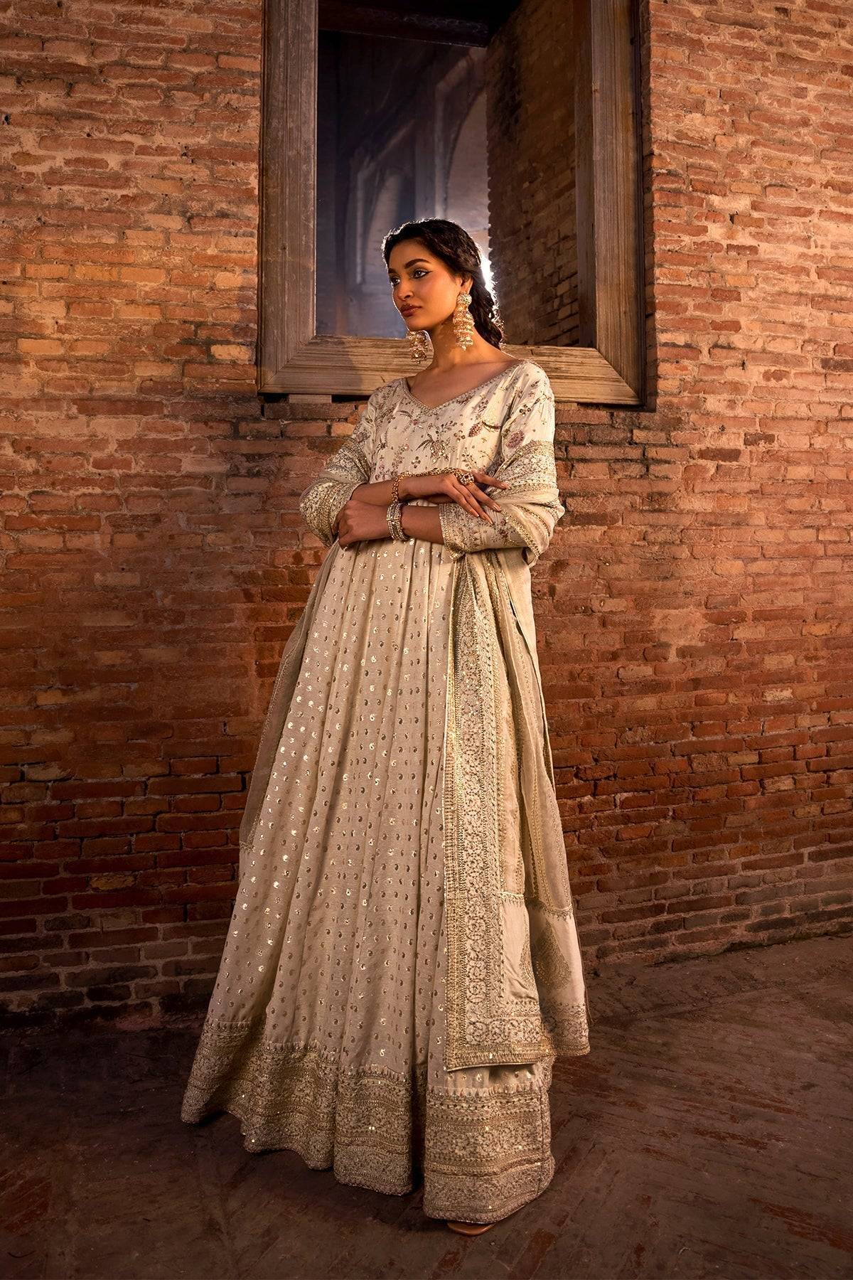 Erum Khan | Shezadian Luxe Formals | BADSHAH BEGUM - Pakistani Designer Dress - by Erum Khan | Type: Formal - 100% Original at Saira Sultan