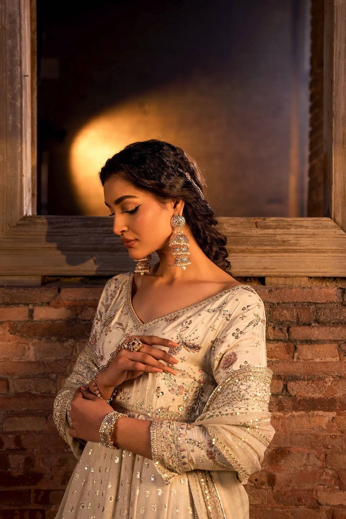 Erum Khan | Shezadian Luxe Formals | BADSHAH BEGUM - Pakistani Designer Dress - by Erum Khan | Type: Formal - 100% Original at Saira Sultan