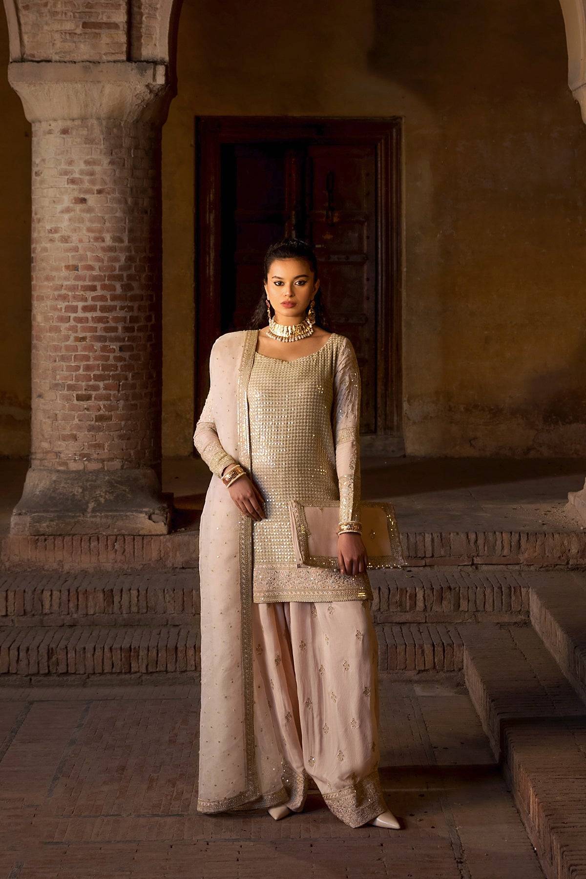 Erum Khan | Shezadian Luxe Formals | ZEB UN NISA - Pakistani Designer Dress - by Erum Khan | Type: Formal - 100% Original at Saira Sultan
