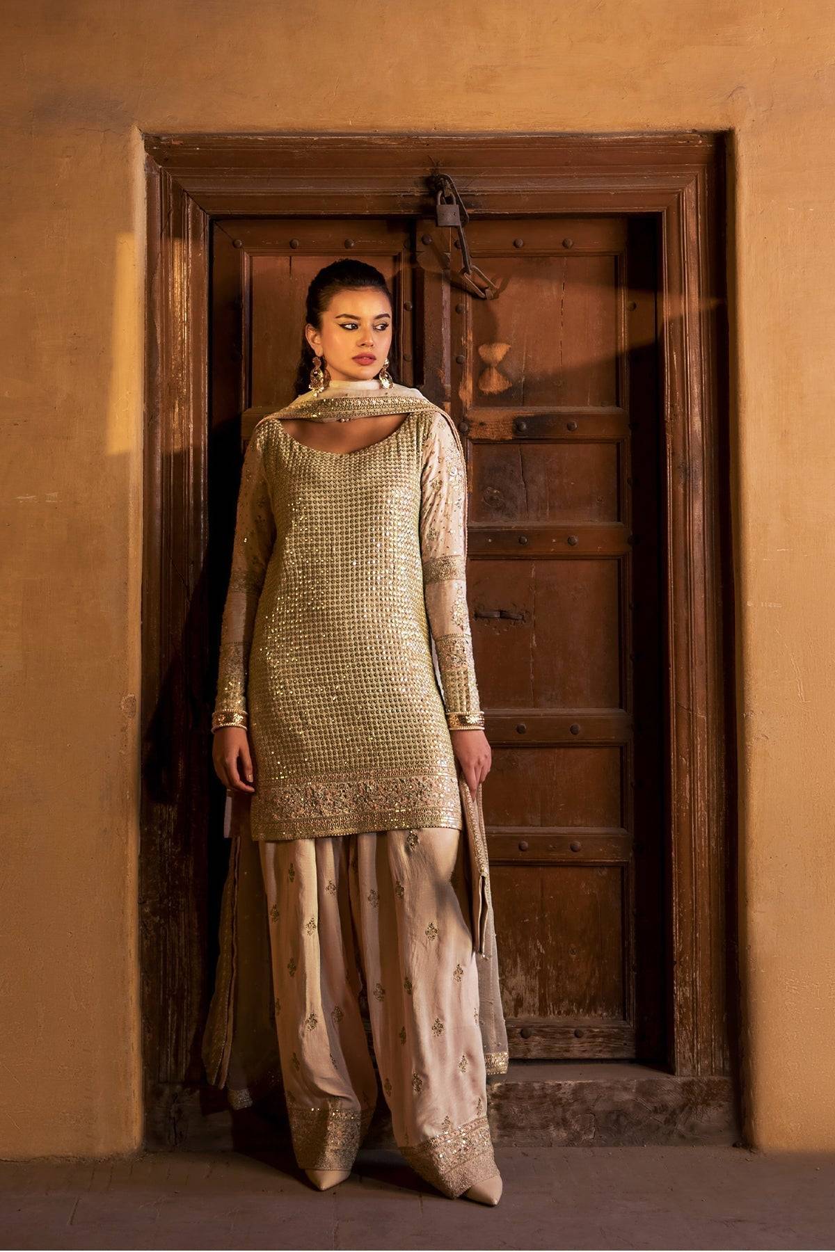 Erum Khan | Shezadian Luxe Formals | ZEB UN NISA - Pakistani Designer Dress - by Erum Khan | Type: Formal - 100% Original at Saira Sultan