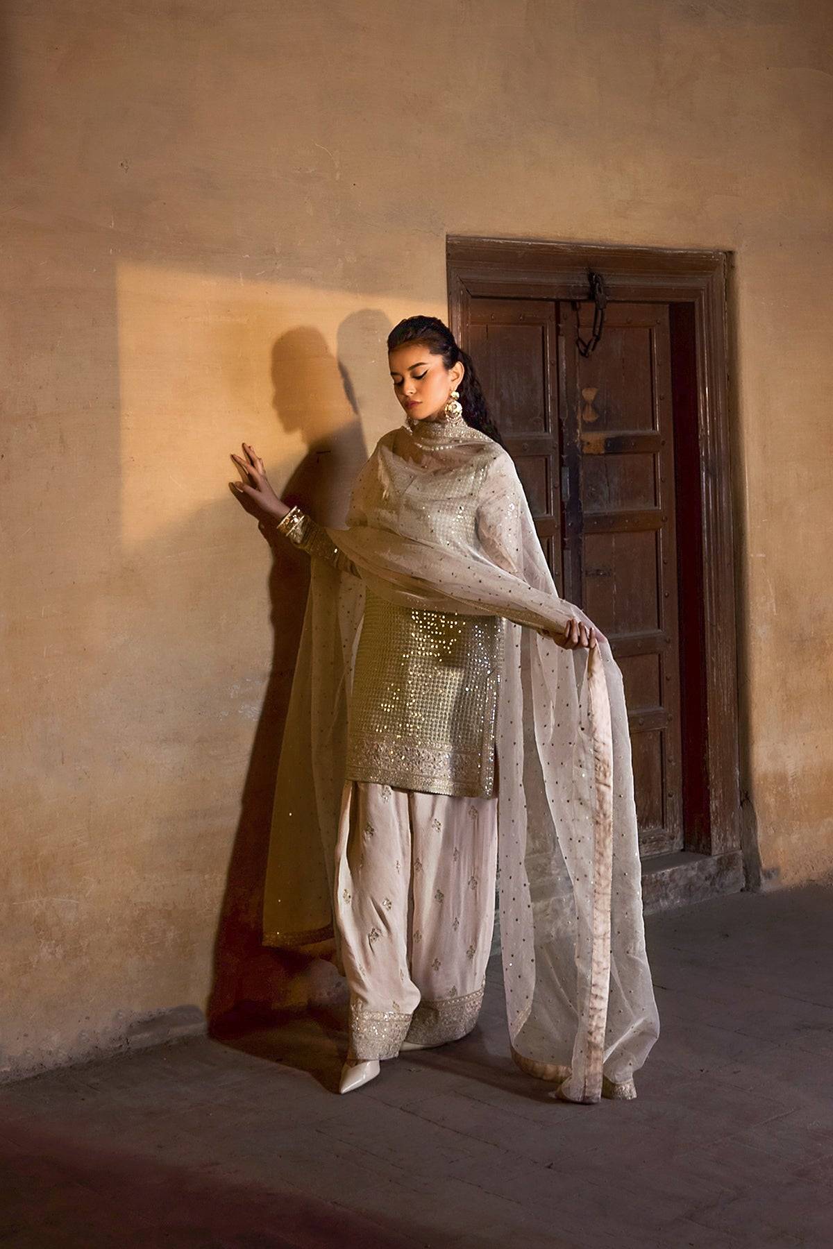 Erum Khan | Shezadian Luxe Formals | ZEB UN NISA - Pakistani Designer Dress - by Erum Khan | Type: Formal - 100% Original at Saira Sultan