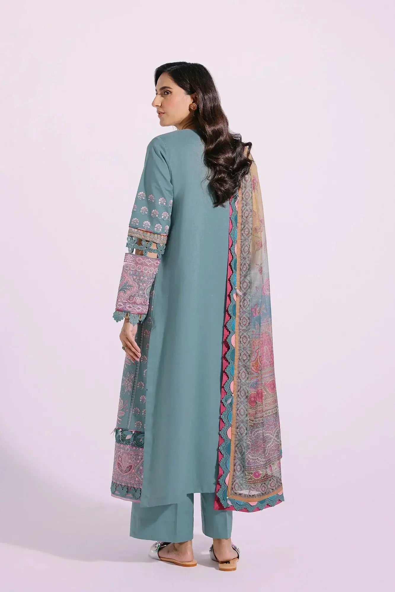 Ethnic | Rozana Collection SS 24 | E0406/203/718 - Pakistani Designer Dress - by Ethnic | Type: Luxury - 100% Original at Saira Sultan