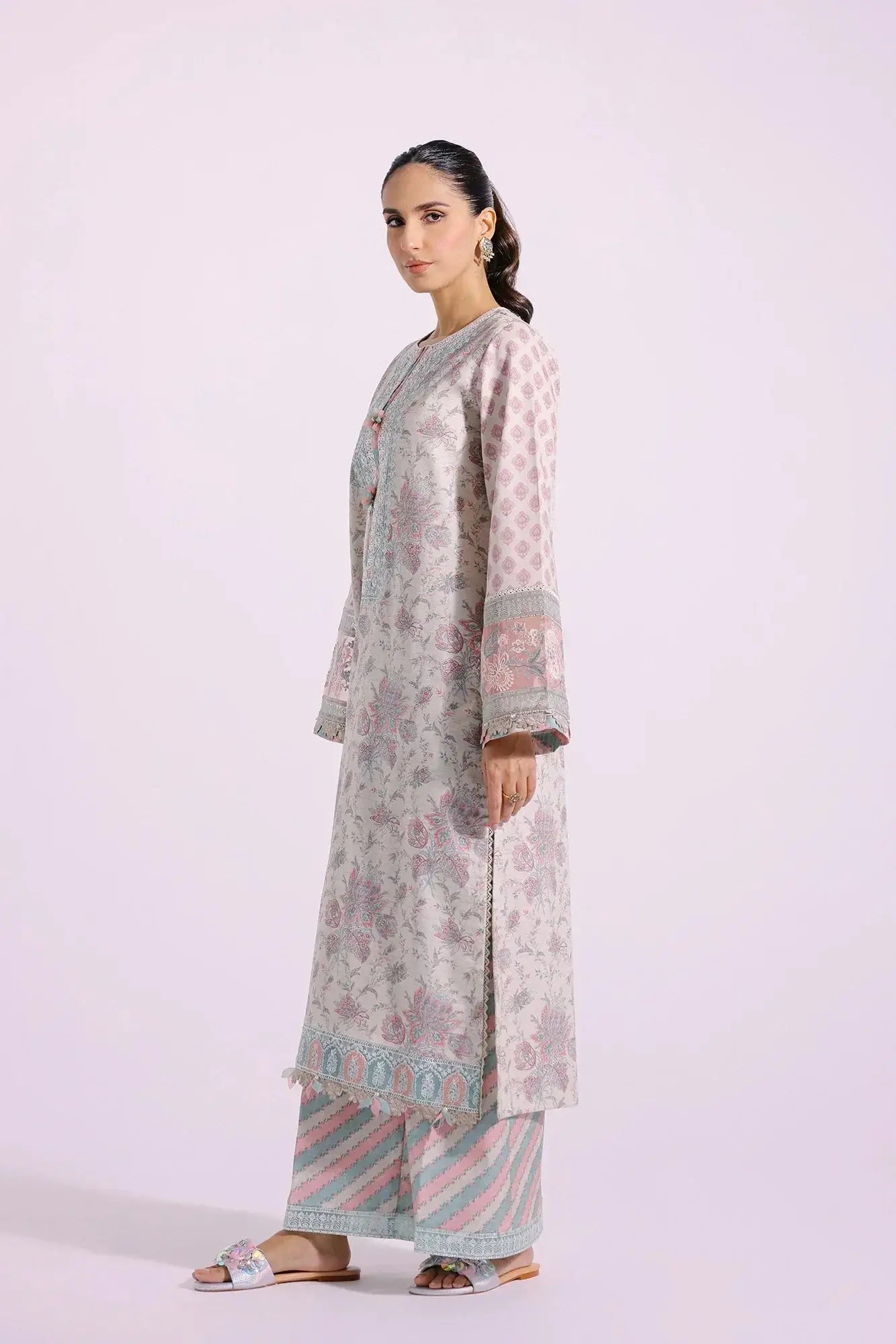 Ethnic | Rozana Collection SS 24 | E0401/203/112 - Pakistani Designer Dress - by Ethnic | Type: Luxury - 100% Original at Saira Sultan