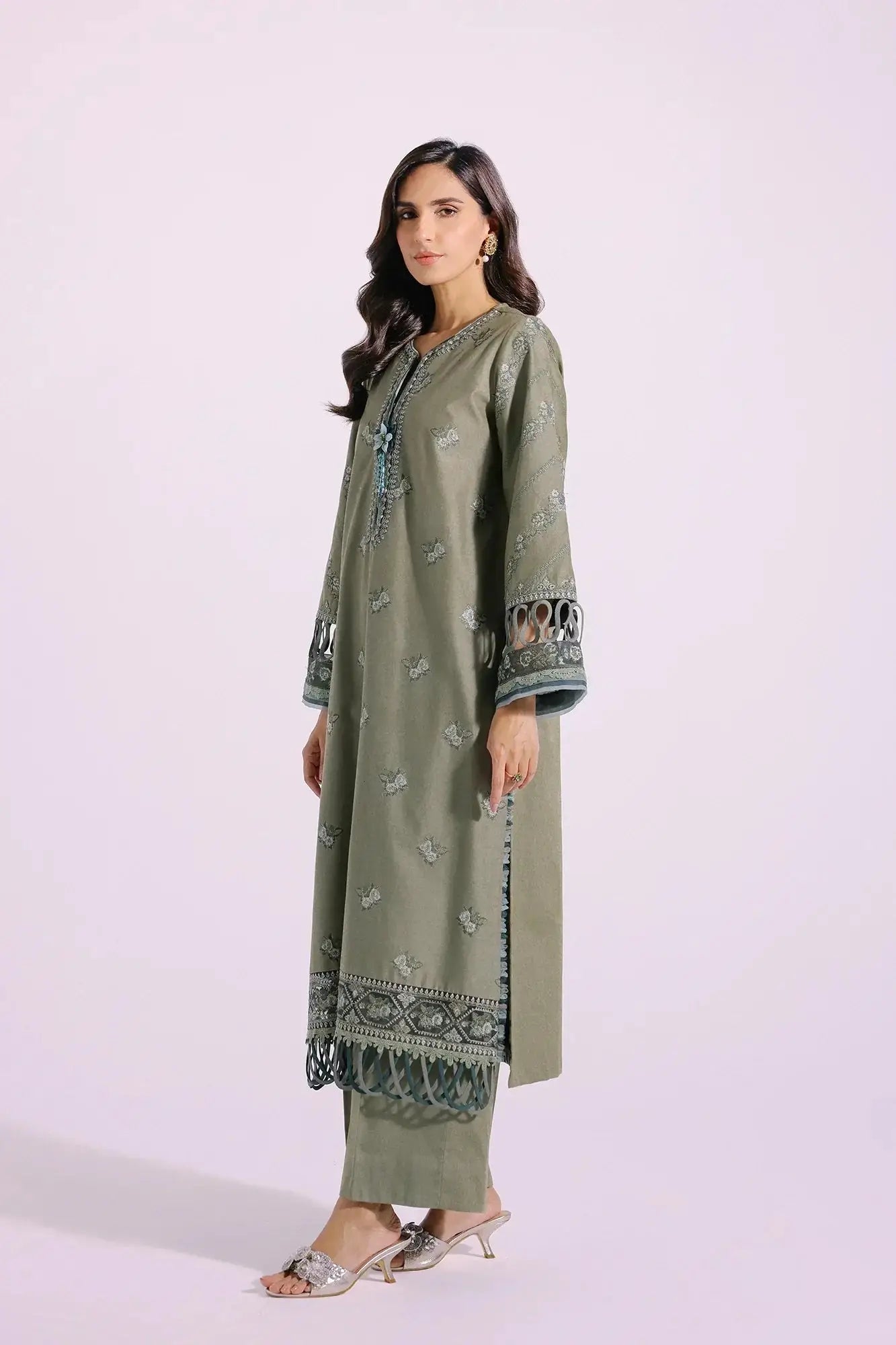 Ethnic | Rozana Collection SS 24 | E0415/203/127 - Pakistani Designer Dress - by Ethnic | Type: Luxury - 100% Original at Saira Sultan