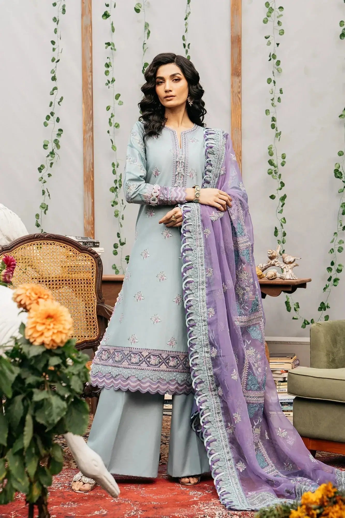 Ethnic | Rozana Collection SS 24 | E0415/203/716 - Pakistani Designer Dress - by Ethnic | Type: Luxury - 100% Original at Saira Sultan