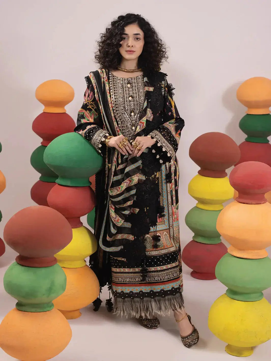 Ittehad | Faiza Faisal Rangeeli Lawn 24 | BulBul - Pakistani Designer Dress - by Ittehad | Type: Luxury - 100% Original at Saira Sultan