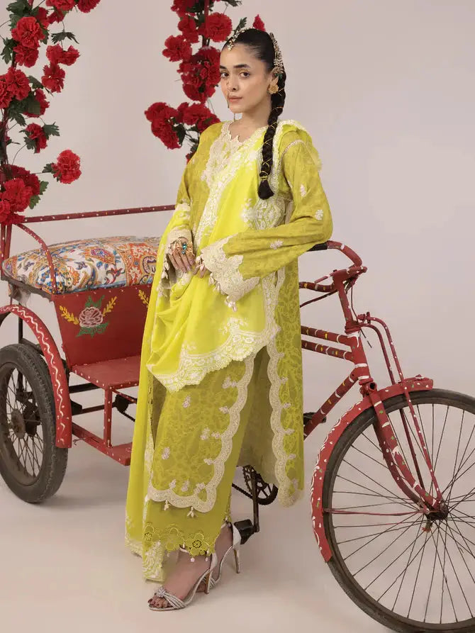 Ittehad | Faiza Faisal Rangeeli Lawn 24 | Sajjo - Pakistani Designer Dress - by Ittehad | Type: Luxury - 100% Original at Saira Sultan