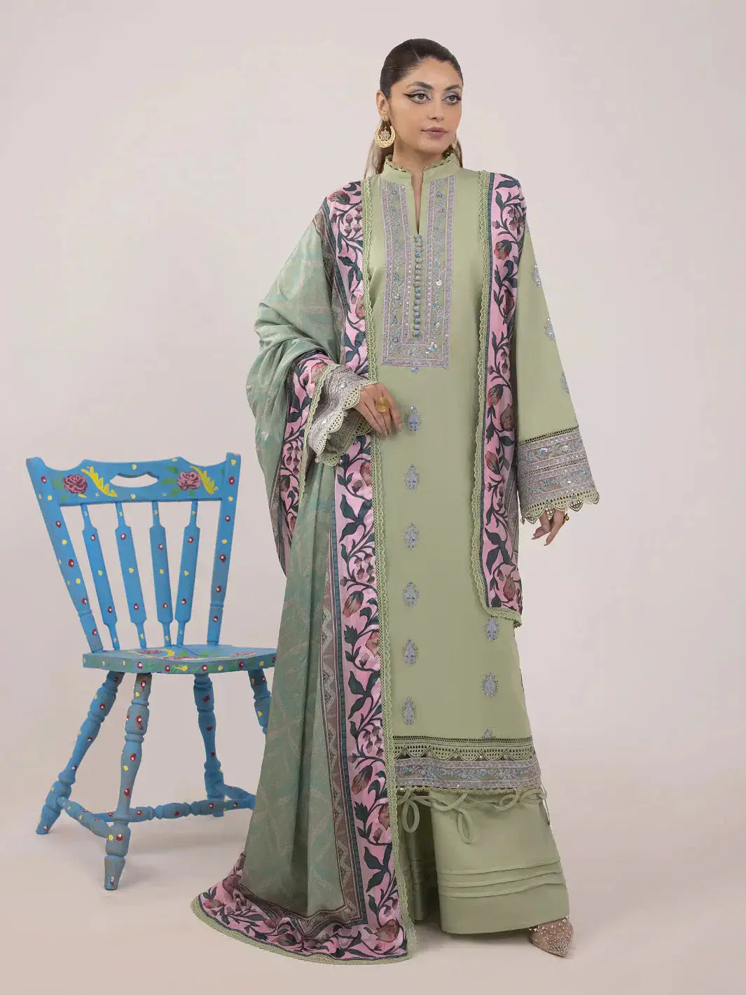 Ittehad | Faiza Faisal Rangeeli Lawn 24 | Pino - Pakistani Designer Dress - by Ittehad | Type: Luxury - 100% Original at Saira Sultan