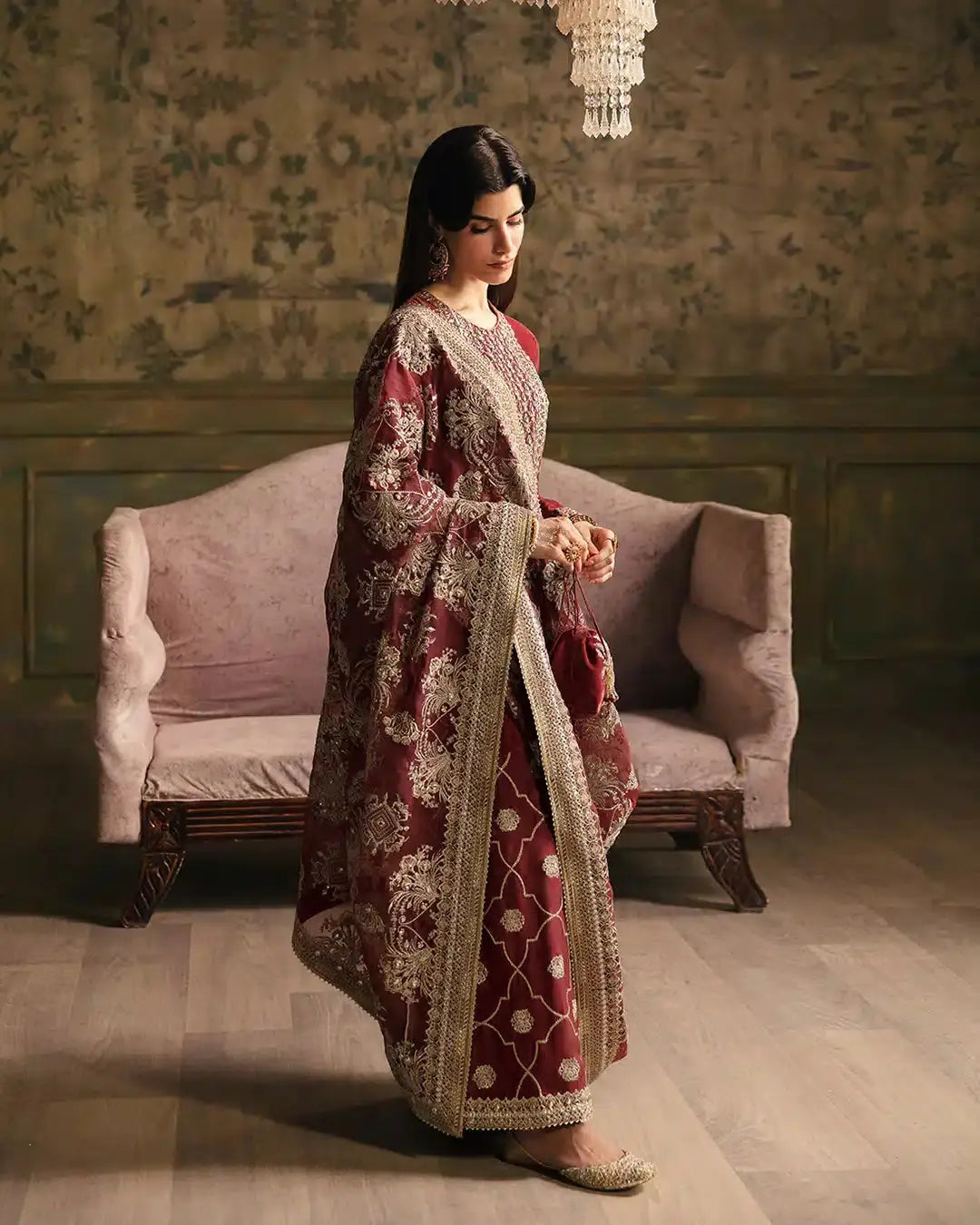 Faiza Saqlain | Manaar Luxe Formals 23 | Negar - Pakistani Designer Dress - by Faiza Saqlain | Type: Bridal - 100% Original at Saira Sultan