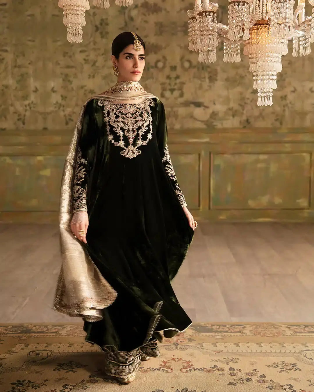 Faiza Saqlain | Manaar Luxe Formals 23 | Tissa - Pakistani Designer Dress - by Faiza Saqlain | Type: Bridal - 100% Original at Saira Sultan