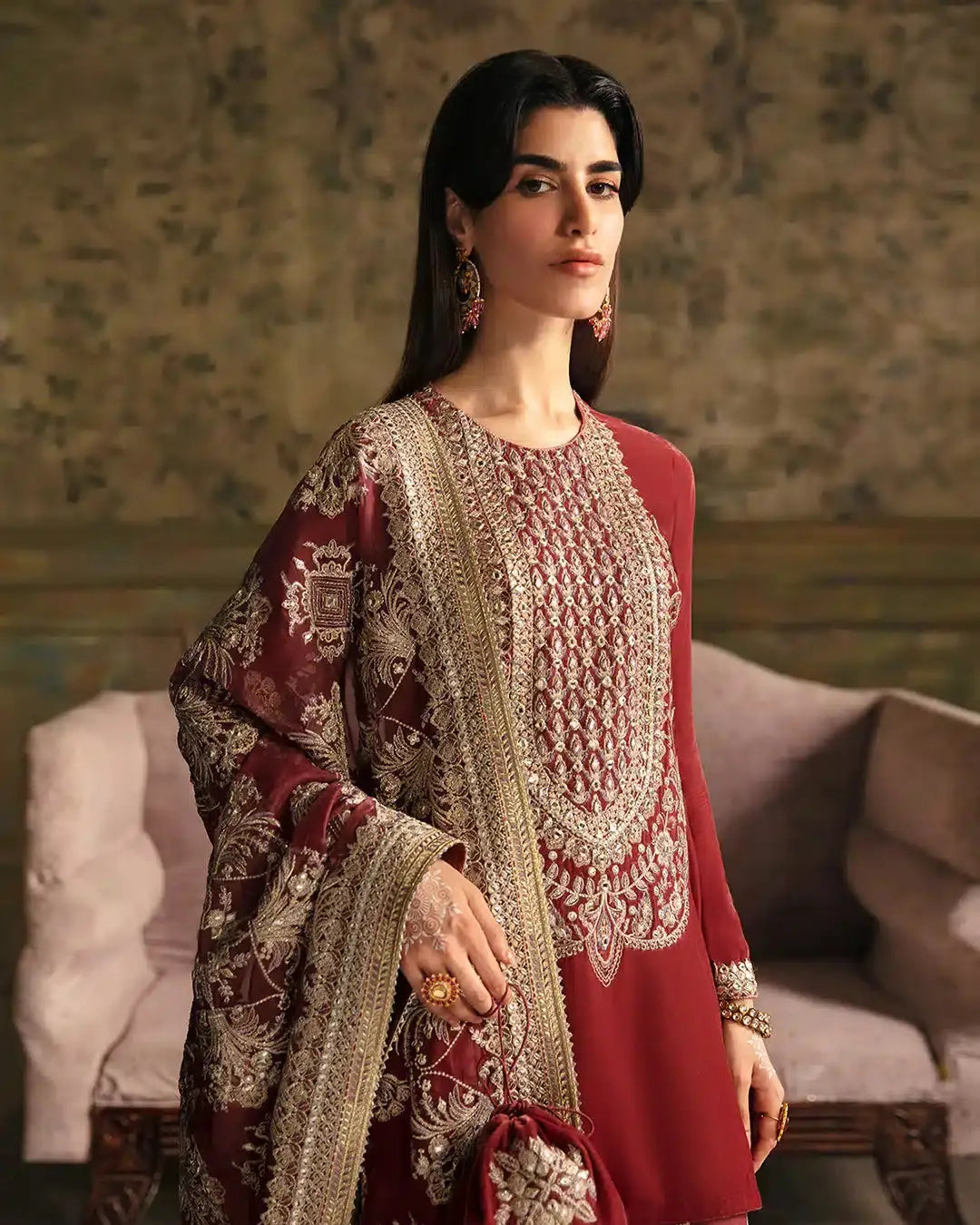 Faiza Saqlain | Manaar Luxe Formals 23 | Negar - Pakistani Designer Dress - by Faiza Saqlain | Type: Bridal - 100% Original at Saira Sultan