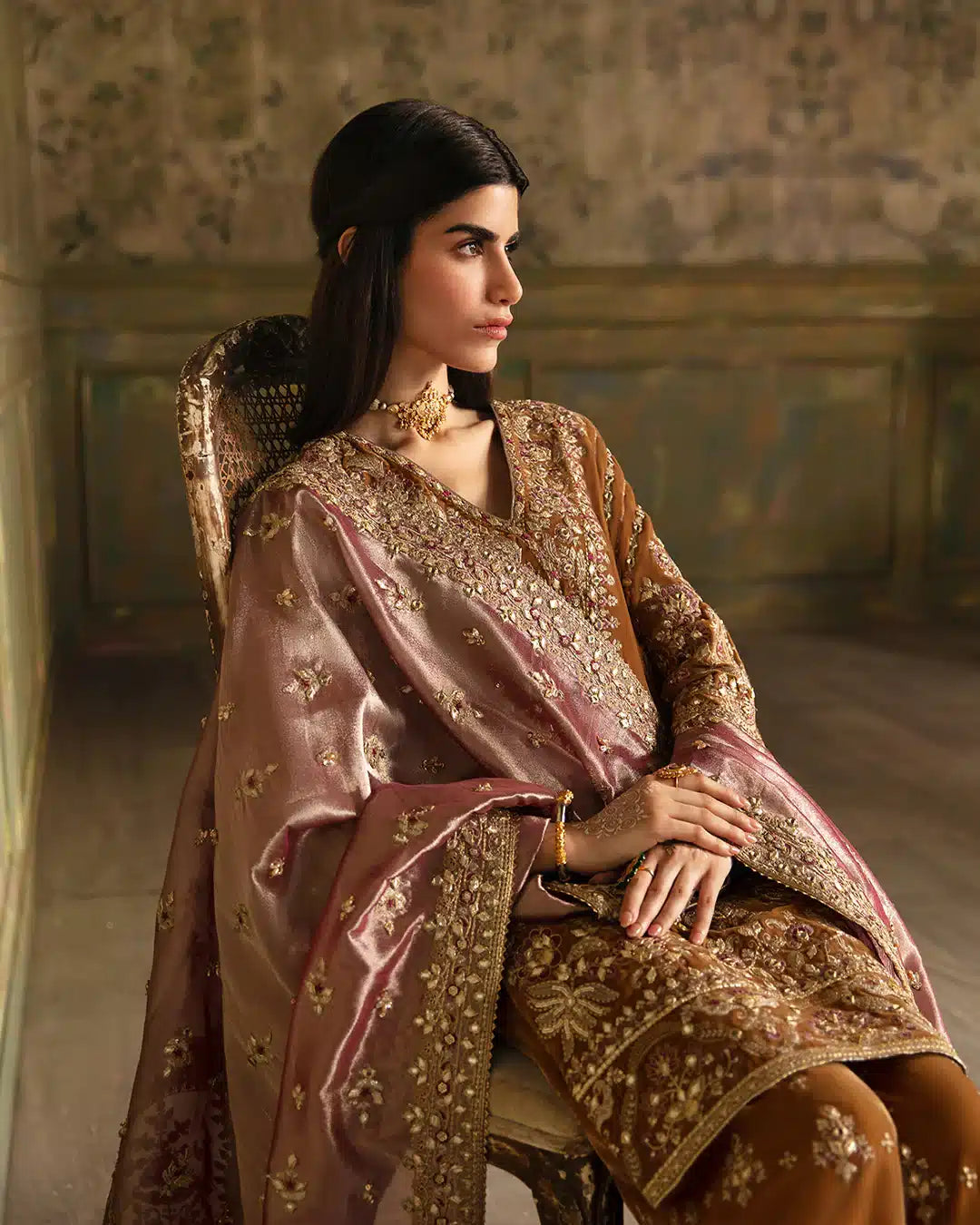 Faiza Saqlain | Manaar Luxe Formals 23 | Lamees - Pakistani Designer Dress - by Faiza Saqlain | Type: Bridal - 100% Original at Saira Sultan