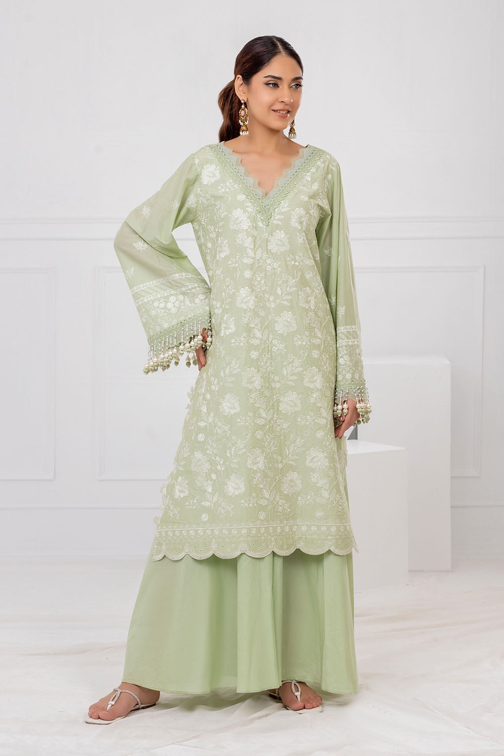 Gul Ahmed | Festive Eid 25 | FE-52114 XS Mint Lawn