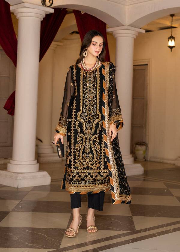 Strawberry | Rimjhim Chiffon Collection | FLS-RJ-001 - Pakistani Designer Dress - by Strawberry | Type: Formal - 100% Original at Saira Sultan