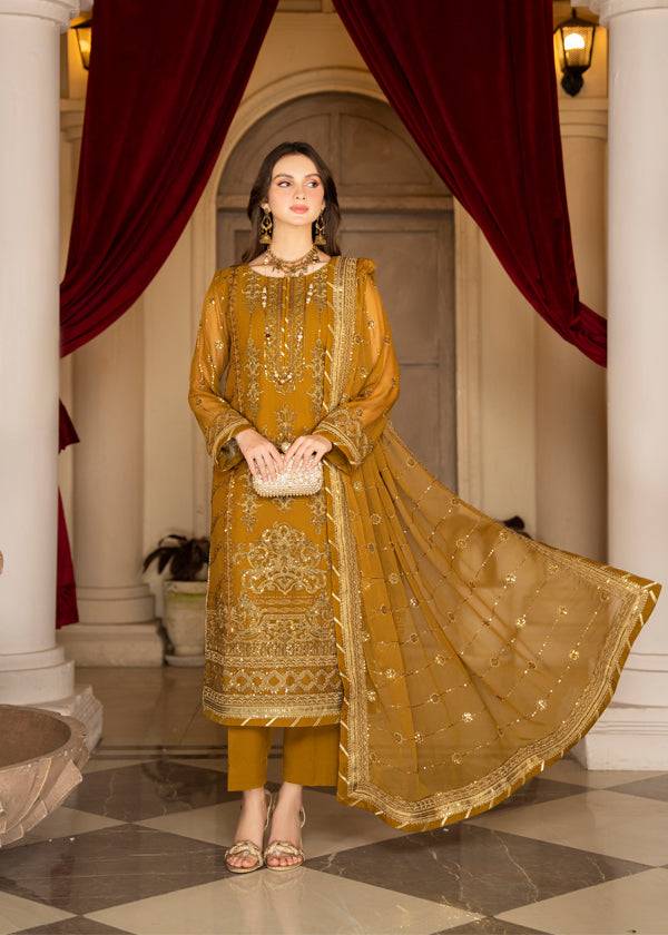 Strawberry | Rimjhim Chiffon Collection | FLS-RJ-009 - Pakistani Designer Dress - by Strawberry | Type: Formal - 100% Original at Saira Sultan