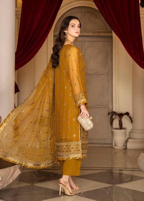 Strawberry | Rimjhim Chiffon Collection | FLS-RJ-009 - Pakistani Designer Dress - by Strawberry | Type: Formal - 100% Original at Saira Sultan