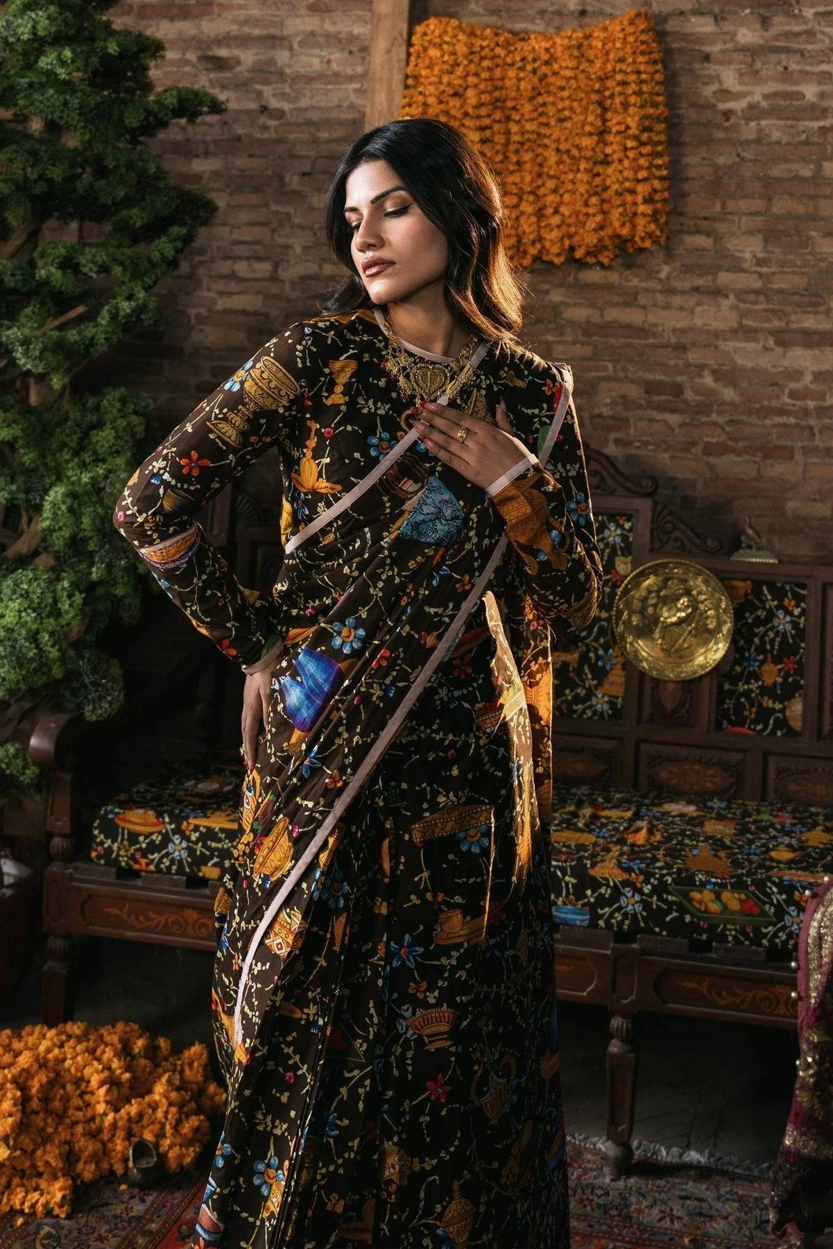 Fahad Hussayn | Lawn Banger | Ferdowi - Pakistani Designer Dress - by Fahad Hussayn | Type: Ladies Clothes - 100% Original at Saira Sultan