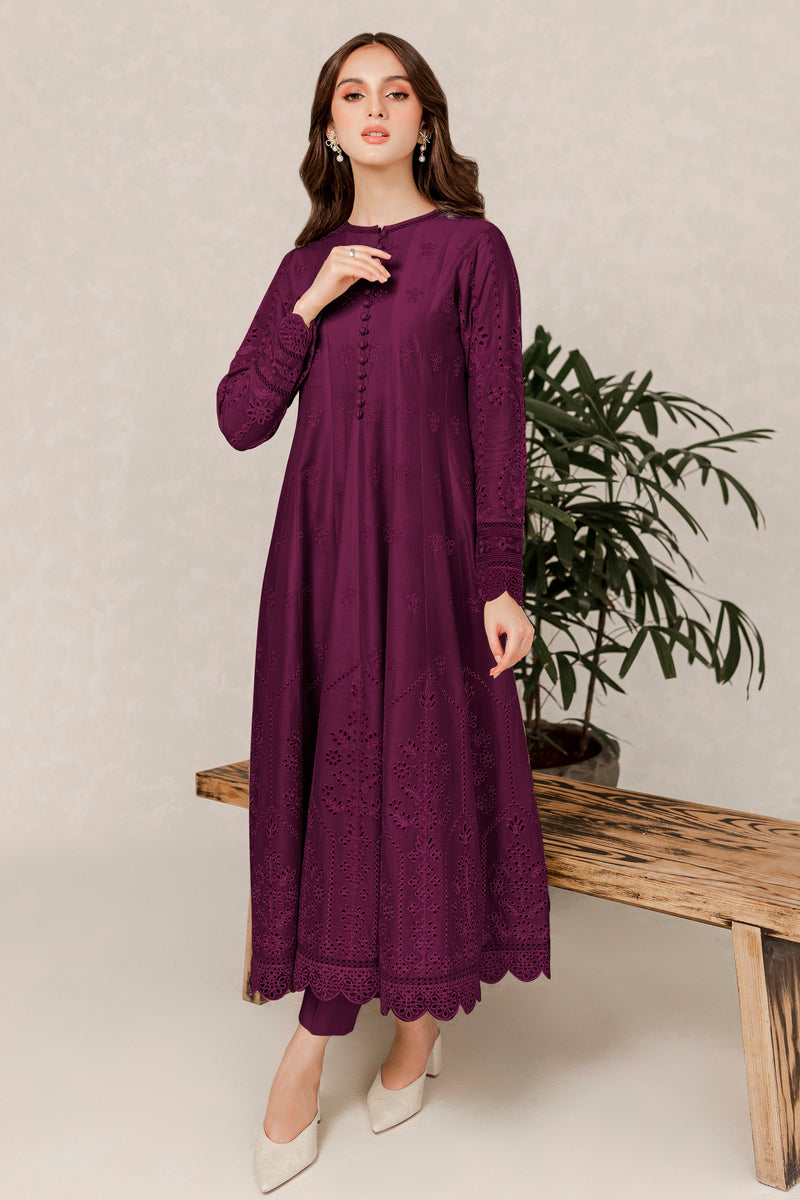 Jazmin | Ready to Wear 25 | RTW-1092 XS Maroon Lawn