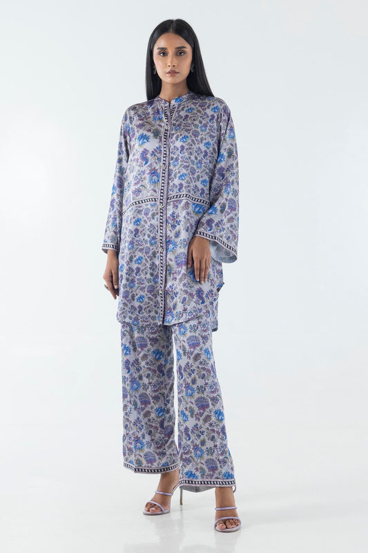 Sana Safinaz | Silk Tunics | FW24STP808P2T S Multicolor Poly Satin