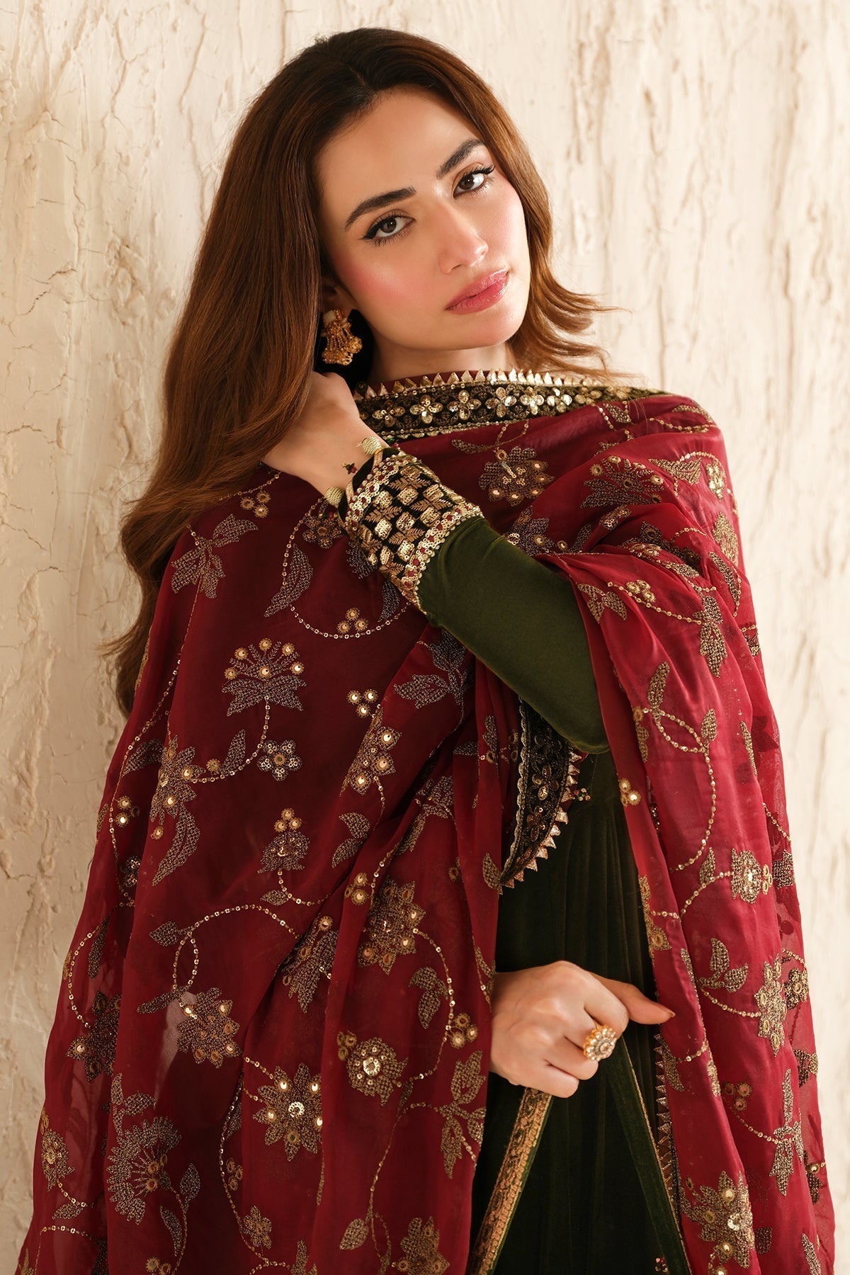 Jazmin | Velvet Edit 24 | Velvet Formal VF-2036 - Pakistani Designer Dress - by Jazmin | Type: Formal - 100% Original at Saira Sultan