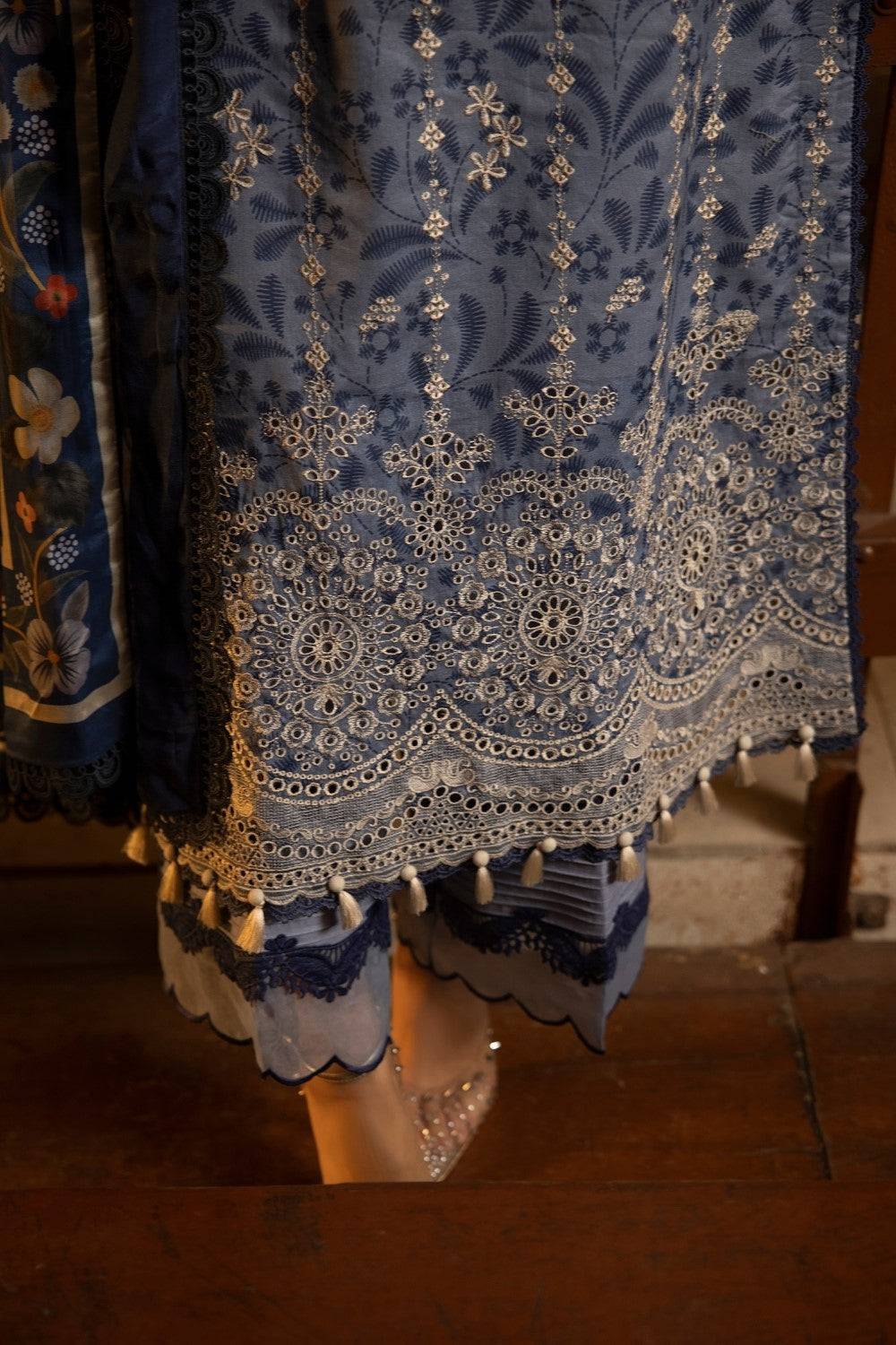 Ittehad | Embroidered Lawn | I-15 - Pakistani Designer Dress - by Ittehad | Type: Luxury - 100% Original at Saira Sultan