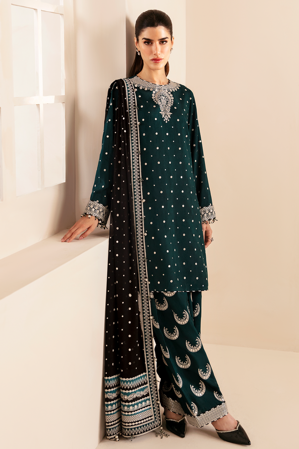 Jazmin | Formals Collection | Raw Silk UR-7035 - Pakistani Designer Dress - by Jazmin | Type: Formal - 100% Original at Saira Sultan