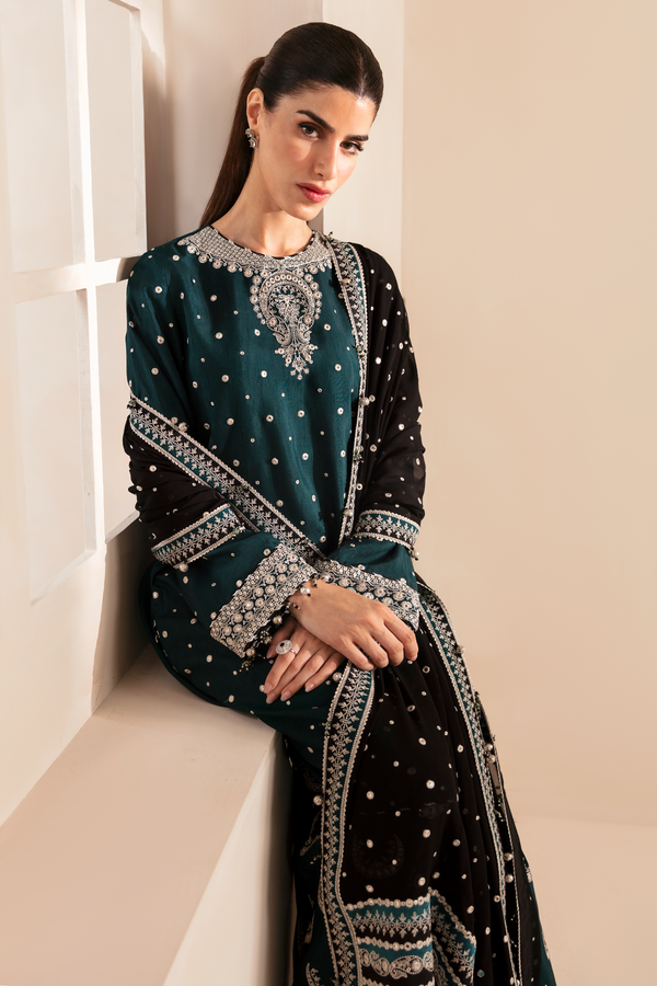 Jazmin | Formals Collection | Raw Silk UR-7035 - Pakistani Designer Dress - by Jazmin | Type: Formal - 100% Original at Saira Sultan