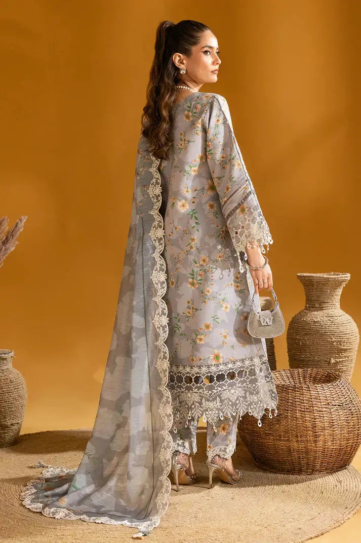 Alizeh | Maahi Embroidered Lawn | Lina - Pakistani Designer Dress - by Alizeh | Type: Luxury - 100% Original at Saira Sultan