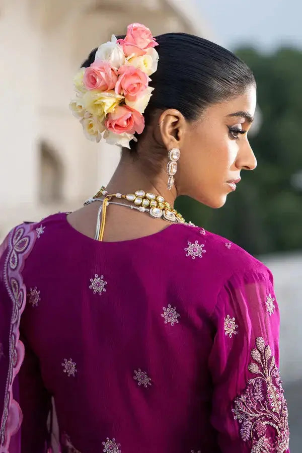 Ittehad | Dilruba Wedding Formals | ESDR77-SUT-PUP - Pakistani Designer Dress - by Ittehad | Type: Bridal - 100% Original at Saira Sultan